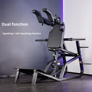 Machine à <span class=keywords><strong>hack</strong></span> <span class=keywords><strong>squat</strong></span>, <span class=keywords><strong>presse</strong></span> à jambes à plaques commerciales pour salle de sport, entraîneur de cuisses, <span class=keywords><strong>squat</strong></span> incliné en forme de V, équipement de fitness - Product Image 1