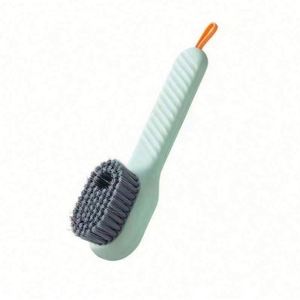 Cepillo Profesional Multifuncional de Plástico para Limpiar Zapatos con Dispensador de Líquido, Cerdas Suaves, Portátil, para Lavandería Doméstica - Product Image 1