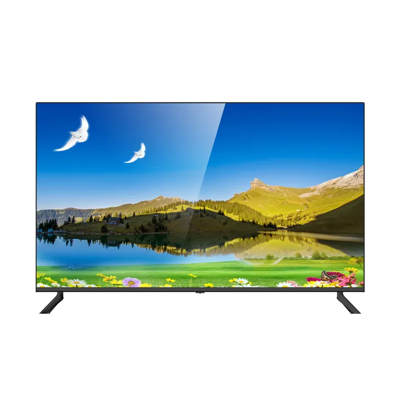 निर्माता फ्लैट स्क्रीन टेलीविजन स्मार्ट टीवी 24 32 40 43 50 55 65 70 75 85 100 इंच एलईडी टीवी फैक्टरी थोक मूल्य