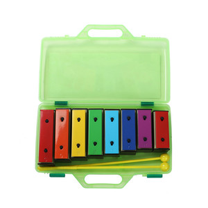 Glockenspiel en métal arc-en-ciel à 8 tons, instrument de percussion Orff pour enfants, jouet musical éducatif précoce pour enfants - Product Image 4
