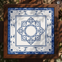 Tapis de table de mahjong de style américain fabriqué en Chine, 800x800mm, en microfibre, pour le divertissement, les jeux d'échecs et de cartes
