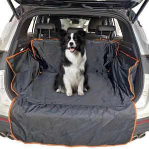 高品質 環境に優しい 防水 犬用 車 トランクカバー オックスフォード生地 傷防止 動物柄 マット ペット用品 - Product Image 1