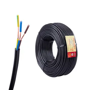 RVV 2 3 4 Core 0,5 0,75 1 1,5 4 6 mm Cable de alimentación Cable eléctrico Royal Cord