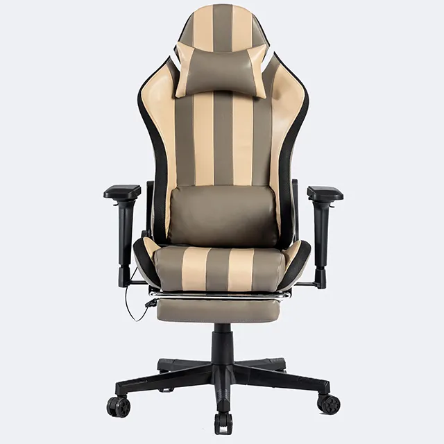 उच्च गुणवत्ता वाले समायोज्य हेडरेस्ट ऊंचाई लक्जरी गेमिंग कुर्सी के साथ गेमर के लिए आरजीबी लाइट चेयर स्पीकर गेमिंग कुर्सियां