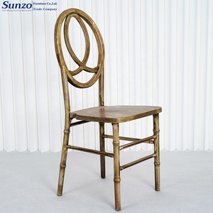 Muebles de silla Fénix de madera apilables de alta calidad para eventos de banquetes de boda - Product Image 1