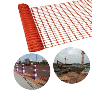 100% HDPE 100gsmプラスチック警告ネットオレンジ足場安全フェンス