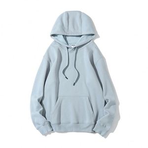 Customized Plain Print Embroidery Hoodies Wholesale Blank Heavyweight <b>Pullovers</b> at 350GSM Heavyweight Pocket Streetwear - Product Image 2