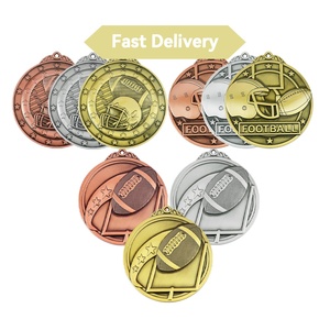 เหรียญโลหะเคลือบลายโบราณขายดี สำหรับงานเทควันโด รักบี้ ฟุตบอล งานพิมพ์ออฟเซ็ต ของขวัญ - Product Image 3