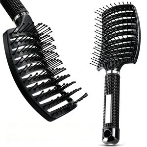 Wholesale Professional Boar Bristle Massage <b>Detangler</b> Hairbrush Custom Logo Women's Detangling Hairbrush - Product Image 5