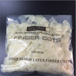 Fabrieksverkoop van wegwerpbaar 100% puur latex gele vingerhoezen voor cleanrooms, beschermende vingerhoezen - Product Image 6