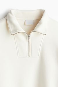 Outdoor Stand Collar Quarter-Zip Pullover Half Zip Sweatshirt Mock Turtleneck Long Sleeve <b>Men's</b> Embroidered Winter <b>Hoodie</b> - Product Image 2