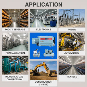 Pompa vakum Vane putar tiga fase 0,75kw KMVP-25 380V untuk daya tarik bedah medis kemasan makanan - Product Image 4