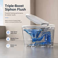 Bidet WC automatique sur pied personnalisé avec siège enfant, nettoyage à l'eau chaude et télécommande