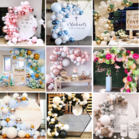 QAKGL Macaron Ballon Guirlande Kit Baby Shower Garçon Ou Fille Arche ballons d'anniversaire Enfants Air Globos