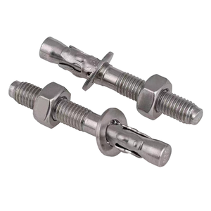 Boulon d'ancrage à coin en acier inoxydable poli uni M12 M14 M16 ASTM B8 B8M B8T A453 GR660 A286 18-8 - Product Image 1