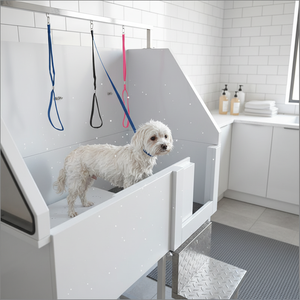Edelstahl Hunde-Pflegewanne mit Rampe und Treppe für Große Hunde - Product Image 1
