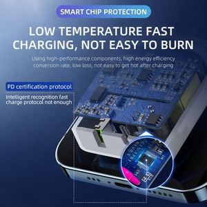 PD20W-cargador USB tipo C de doble puerto para teléfono móvil, adaptador de carga rápida de 18W para <span class=keywords><strong>iphone</strong></span>, PD20W, QC3.0, Android, typ c - Product Image 6