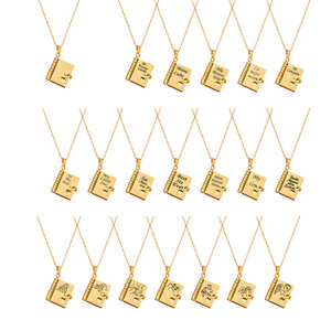 Collana con Ciondolo Apribile in Acciaio Inossidabile per Coppie, con Incisione a Lettera d'Amore, a Forma di Cuore, Medaglione per Sorella, Fratello, Mamma, Papà, Famiglia - Product Image 6