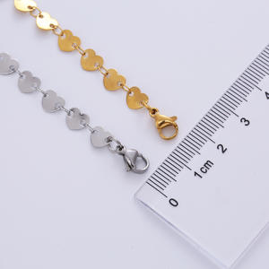 ファインジュエリーカスタマイズかなり豪華な<span class=keywords><strong>18kgp</strong></span>ゴールドステンレス鋼チョーカー女性ハートネックレスチェーン - Product Image 6