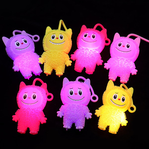 Jouet lumineux en forme de boule de poils de chaton, en silicone, doux, anti-stress, pour enfants de 2 à 4 ans, unisexe - Product Image 4
