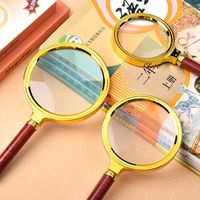 High Definition Handheld Magnifying Glass Metal Frame Optical Magnifier Portable for Elderly Reading Multi-function Tool
