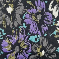 Tissu de brocart Jacquard floral de dernière conception pour les vêtements et le textile à la maison