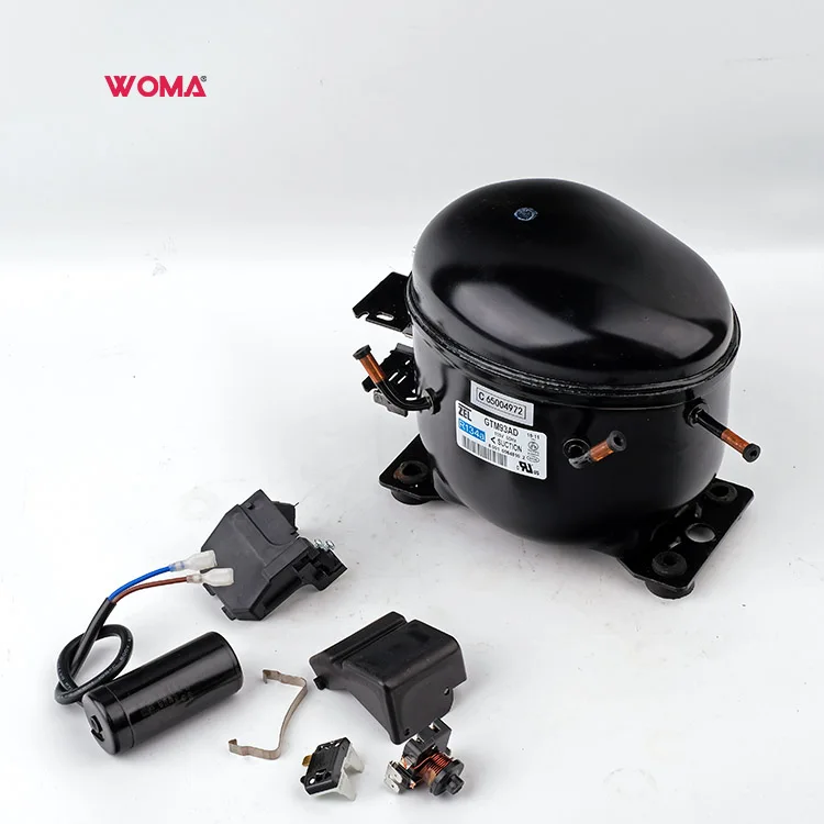 Zel GVY53AD R134a Refrigeration Compressor - 115V/60Hz, 1/5HP, Air