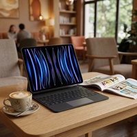 Clavier de tablette pliable rotatif ultra-mince avec pavé tactile sans fil de haute qualité, câble de charge USB Type-C, nouveau, compatible russe