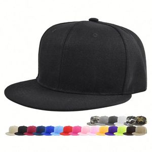 Gorra Clásica Snapback de Color Sólido, Talla Ajustable, Estilo Hip Hop, Visera Plana, Gorra de Béisbol Personalizable con Logotipo - Product Image 1