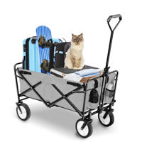 Chariot pliable léger CE, capacité de 220 lb, chariot à pliage rapide, chariots pliants avec roues, pliable