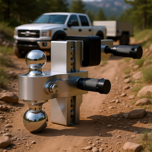 Supporto a tre sfere regolabile da 6 pollici per gancio di traino, con sfere da 1-7/8-2-5/16 pollici, capacità 15.000 libbre, ricevitore da 2 pollici - Product Image 2