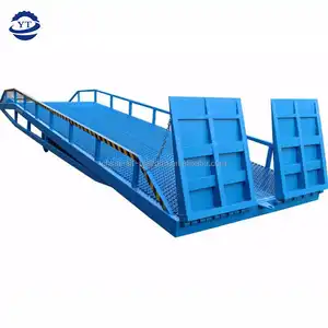 10吨移动式集装箱坡道购买钢铝移动式装卸码头坡道液压装卸坡道