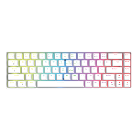 Clavier de bureau/de jeu filaire Lizhi à rétroéclairage arc-en-ciel, 68 touches, multimédia, interrupteurs rouges, fonctionnement mécanique, gamer, coloré, PC, ordinateur