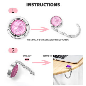 Tùy chỉnh chất lượng cao bán buôn ngay lập tức xách tay bảng Top PURSE móc túi móc áo với logo - Product Image 5