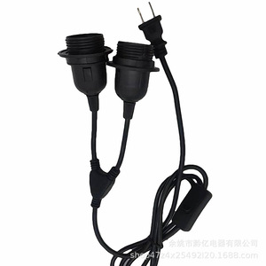 <b>E27</b> <b>Lamp</b> <b>Holder</b> With Switch And Cord 10A 250V Indoor Use Plastic Bulb <b>Holder</b> Screw Type - Product Image 2
