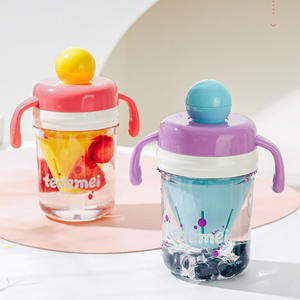 Biberón Tedemei con pajita y asa, material Tritan, taza portátil para niños de 0 a 12 meses - Product Image 4