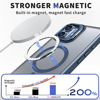 Tpu cadre Pc magnétique arrière lentille béquille support antichoc luxe bébé peau coque de téléphone pour Iphone 13 15 16 Pro Plus Max étui