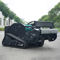 Pengiriman Gratis Murah Mesin Pemotong Rumput Robot RC Diesel 800mm dengan Remote Start, Kecepatan Maksimum 55 °   Mesin Pemotong Rumput Kendali Jarak Jauh untuk Lereng