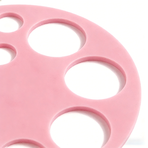 Regla Multifuncional Plegable de Silicona Suave con Diseño Geométrico de 360 Grados, Regla Hueca para Dibujo Matemático y Círculos - Product Image 5