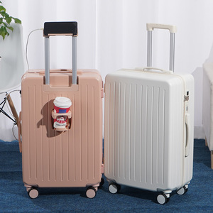 Valise de grande capacité de 26 pouces avec serrure à combinaison, fermeture à glissière, roues pivotantes à 360 degrés, valise de voyage unisexe - Product Image 1