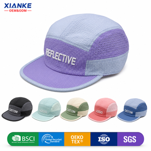 Cappello da Campeggio X&K a 5 Pannelli in Poliestere Riciclato Eco-Friendly con Certificazione GRS e Cappello da Corsa Leggero ad Asciugatura Rapida Personalizzato - Product Image 1