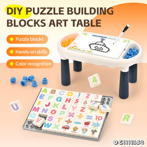 Amusant famille Parent enfant interactif bloc de construction Table à dessin ensemble lettre <span class=keywords><strong>arabe</strong></span> <span class=keywords><strong>classique</strong></span> jouet éducatif pour enfant apprentissage 2025 - Product Image 2