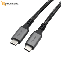 Produsen penjualan langsung Nylon Braided Fast Charging PD 240w 40Gbps Power Bank Iphone Tipe C kabel Data Usb