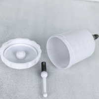 Accessoire pour pistolet de peinture 100cc, pot de peinture fileté G1/8 BSP, gobelet de retouche pour pistolet de peinture, gobelet à gravité en plastique