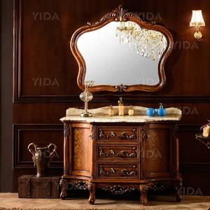 Mueble de Baño de Madera Clásico Resistente al Agua YIDA Pire, Mueble de Baño de Lujo con Espejo y Lavabo de Cerámica - Product Image 3