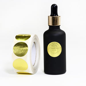 สติกเกอร์ฟอยล์ทองทรงกลมแบบกำหนดเอง ป้ายปั๊มร้อนแบบนูนคุณภาพพรีเมียม สำหรับบรรจุภัณฑ์สินค้าหรูหรา - Product Image 5