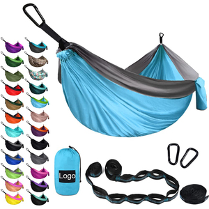 <span class=keywords><strong>Hamaca</strong></span> plana de refugio portátil de nailon ultraligero, correas de árbol para acampar al aire libre, senderismo, viajes, y columpio mochilero, tienda de Hamacas - Product Image 6
