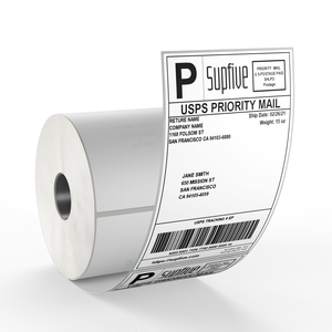 Tengen Roll Transparante Thermische Etiketten Sticker Direct Thermisch <span class=keywords><strong>Label</strong></span> 4X6 Voor Verzending - Product Image 2