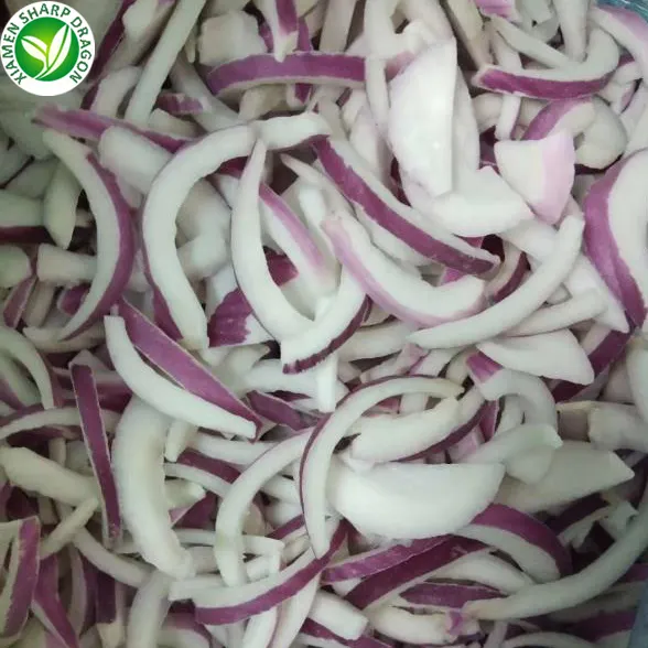 IQF Wholesale price organic cut diced cubes frozen chopped red onion