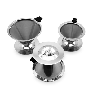 Reusable Single <strong>Filter</strong> Cup High Quality Stainless Steel <strong>Coffee</strong> Dripper Pour Over Cone Custom Double Layer Mesh <strong>Coffee</strong> <strong>Filter</strong> - Product Image 5